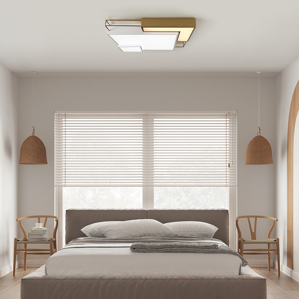 LED 모나 사각 방등 골드 50W 유니크한 디자인 인테리어 조명